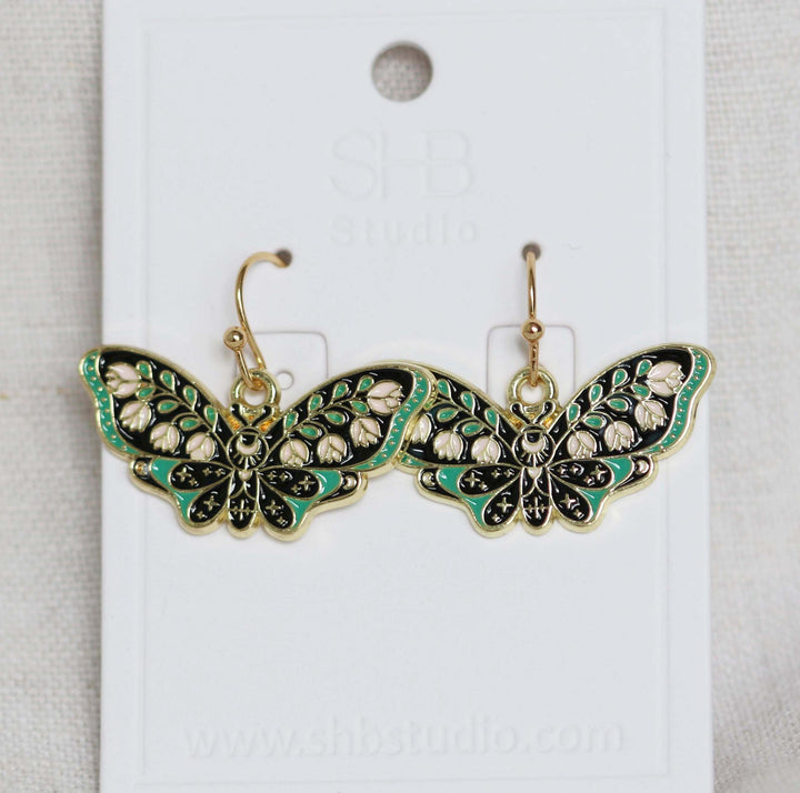 Butterfly Hook Earrings-E23 1