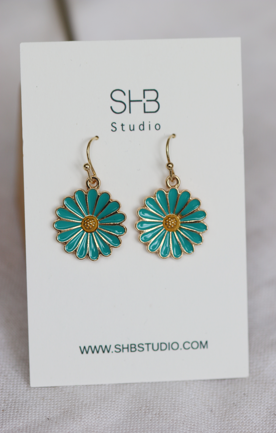 blue daisy flower earrings 0.1