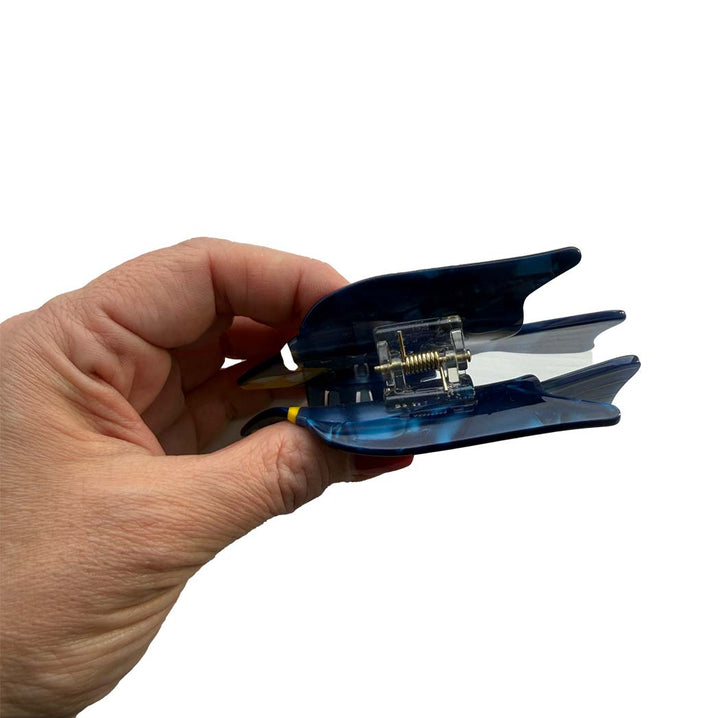 Fish Hair Claw Clip – Ocean Blue Acetate Hair Accessory | SHB Studio
