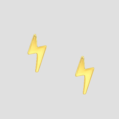 Gold Flash Studs- 925 Sterling Silver -ESS13