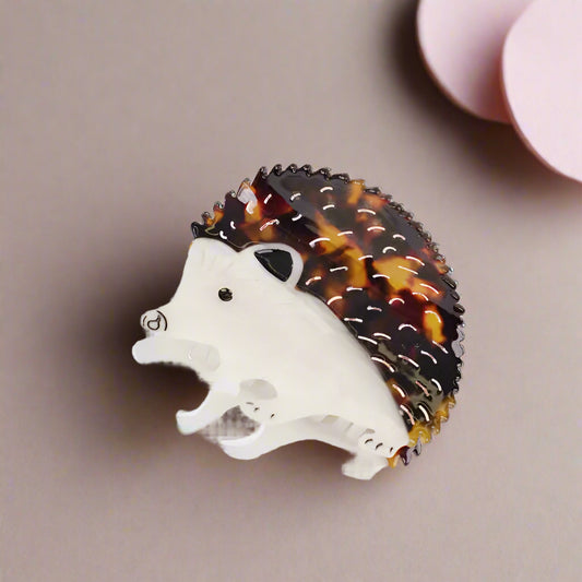 Hedgehog Hair Clip – Cute Animal Claw Clip for Women | SHB Studio