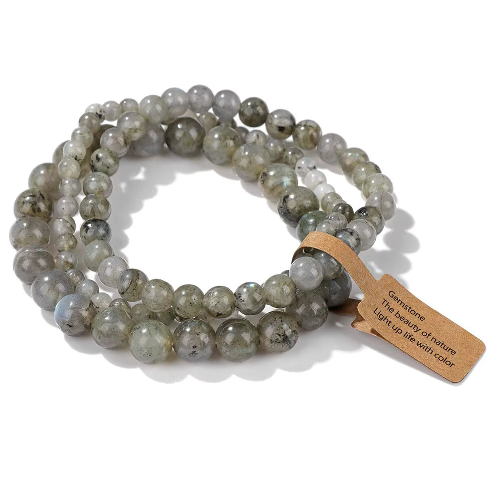 labradorite bracelet gemstone grey and brown colour