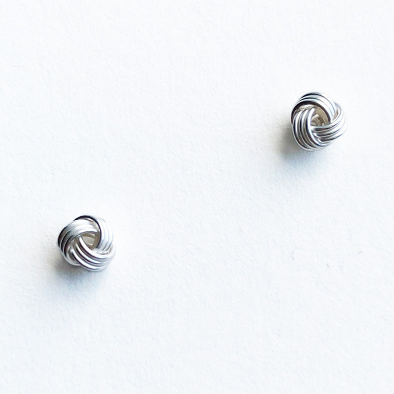 earrings studs sterling silver knots