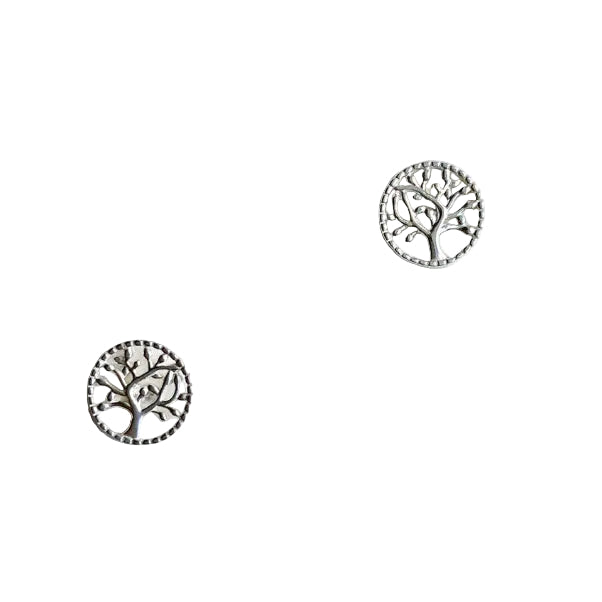 earrings studs sterling silver tree