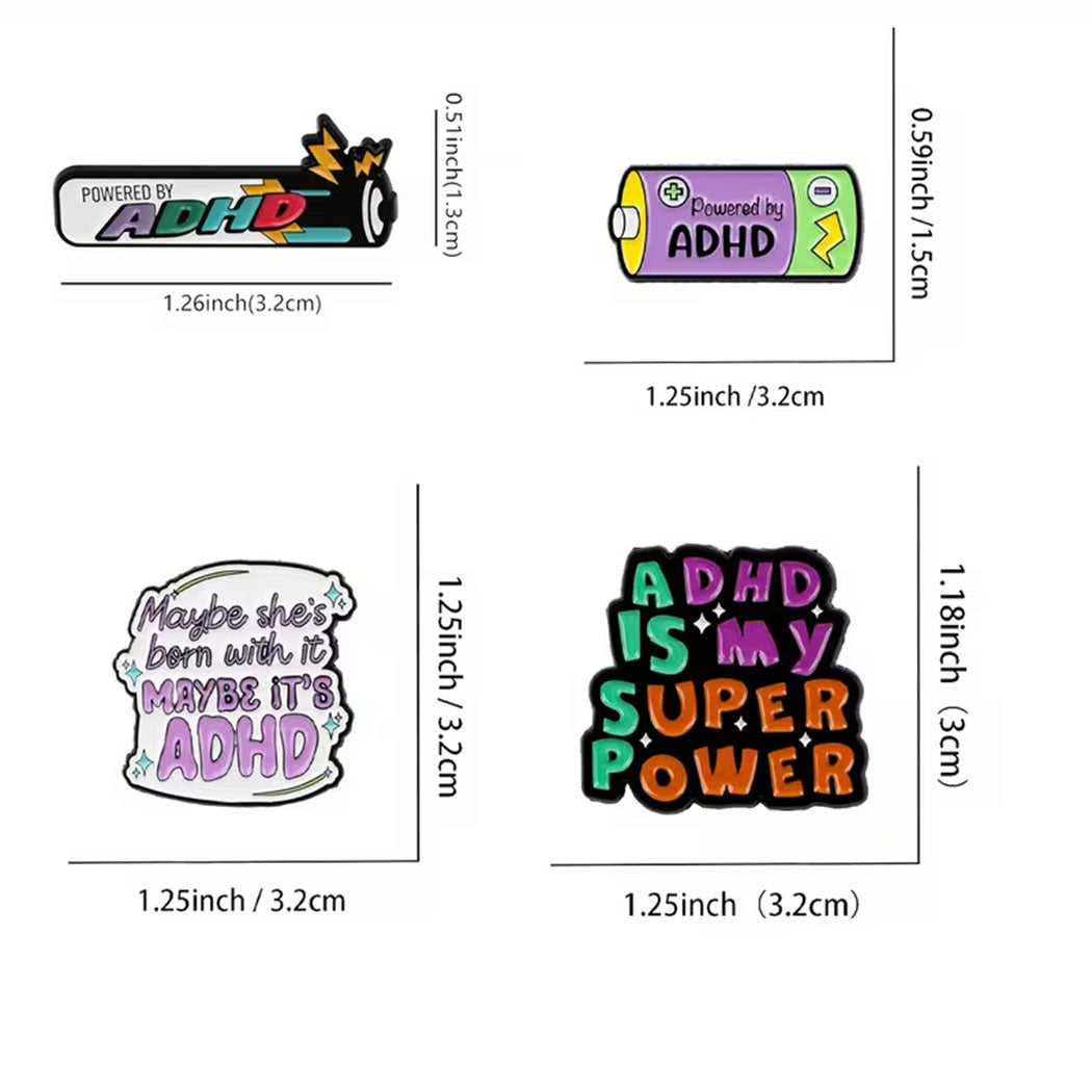 4 pin badge adhd