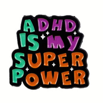 Colorful badge with &
