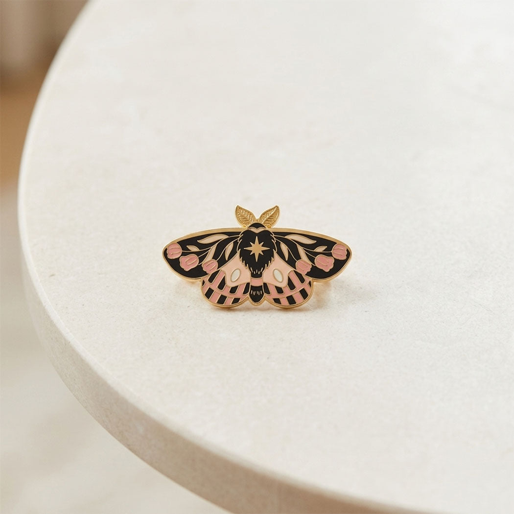 Pink Butterfly Brooch