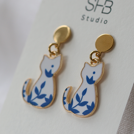 Cute Cat Dangle Earrings 2