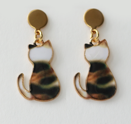 Cat Dangle Earrings 2