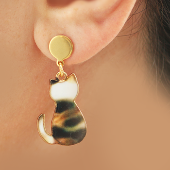 Cat Dangle Earrings