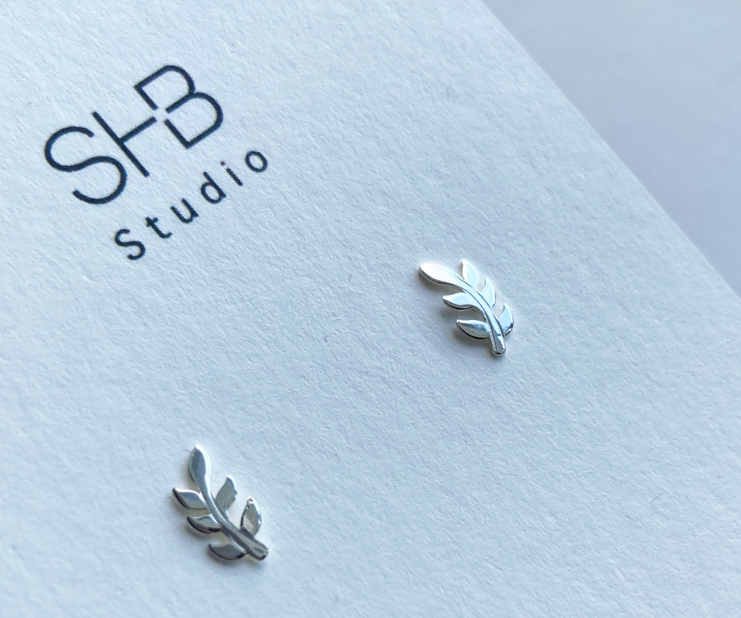 Leaf Studs - 925 Sterling Silver -ESS6