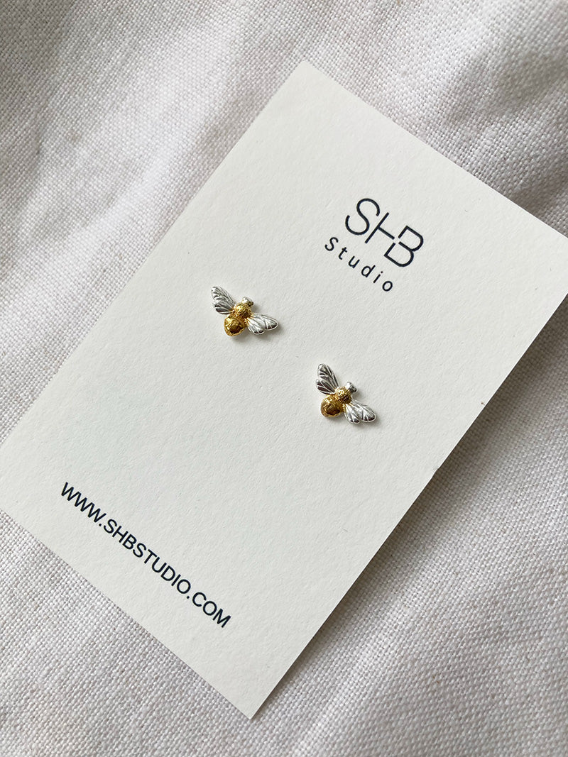 Bee Studs - 925 Sterling Silver -ESS8