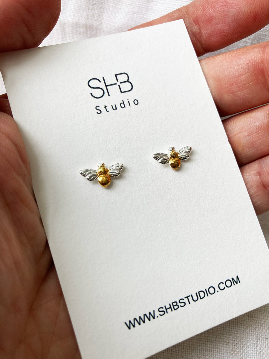 Bee Studs - 925 Sterling Silver -ESS8