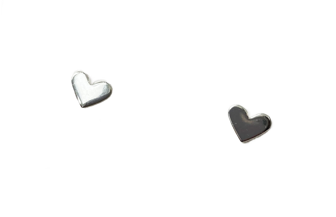 earrings silver heart 4