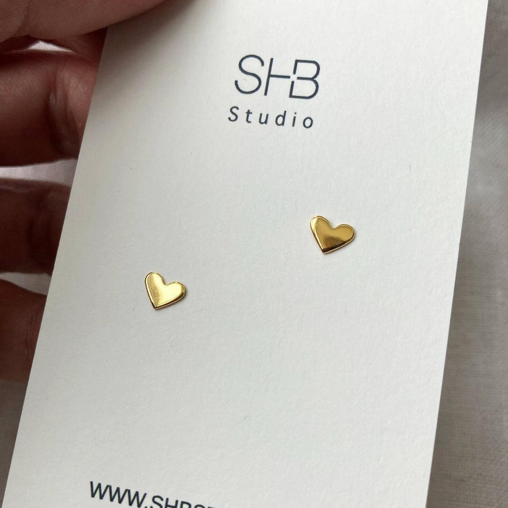 earrings silver heart-3