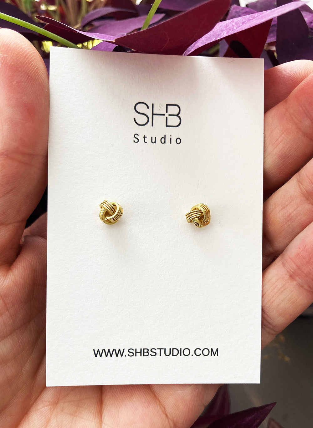 Knot Studs - 925 Sterling Silver