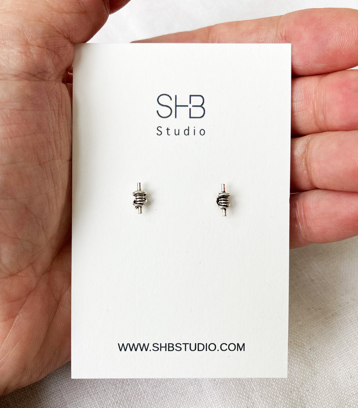 Knot Studs - 925 Sterling Silver -ESS5