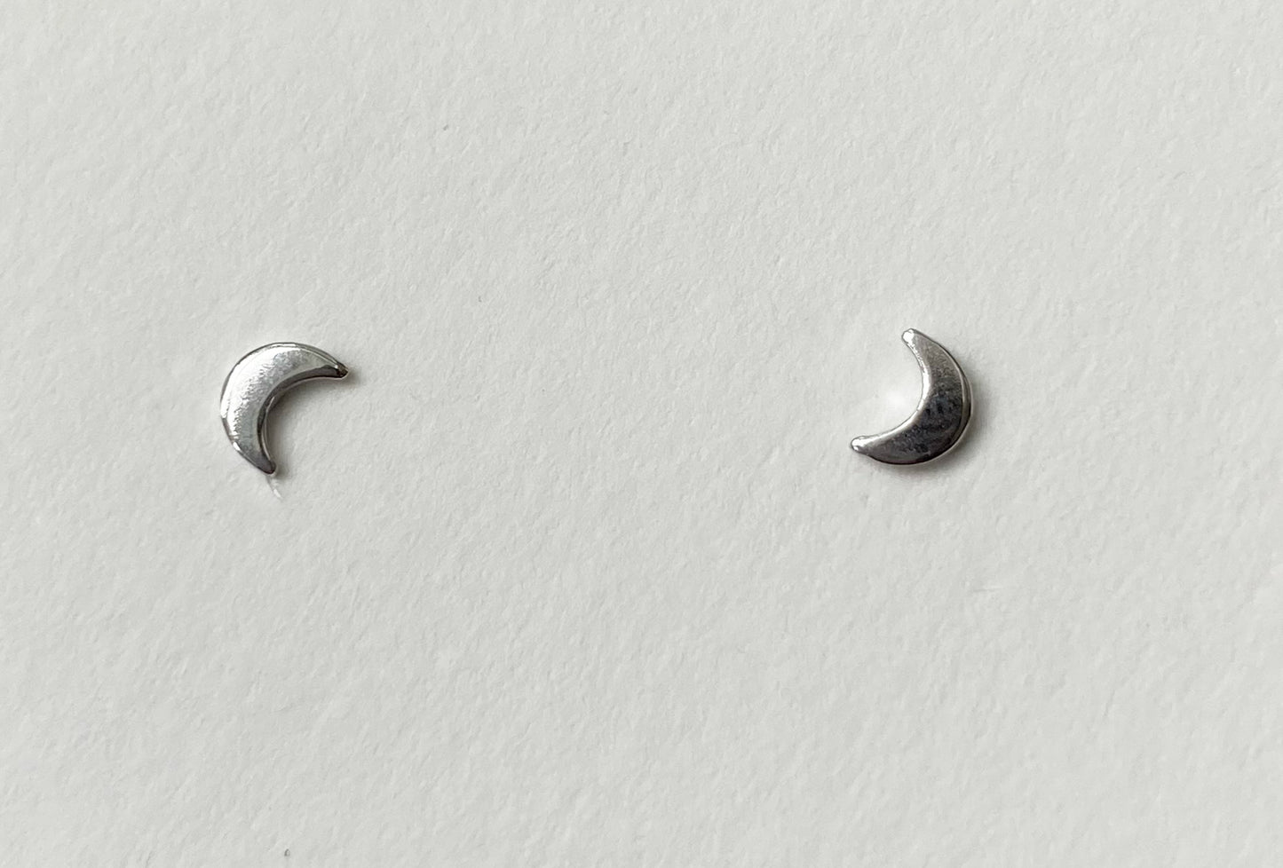 Moon Studs- 925 Sterling Silver -ESS14