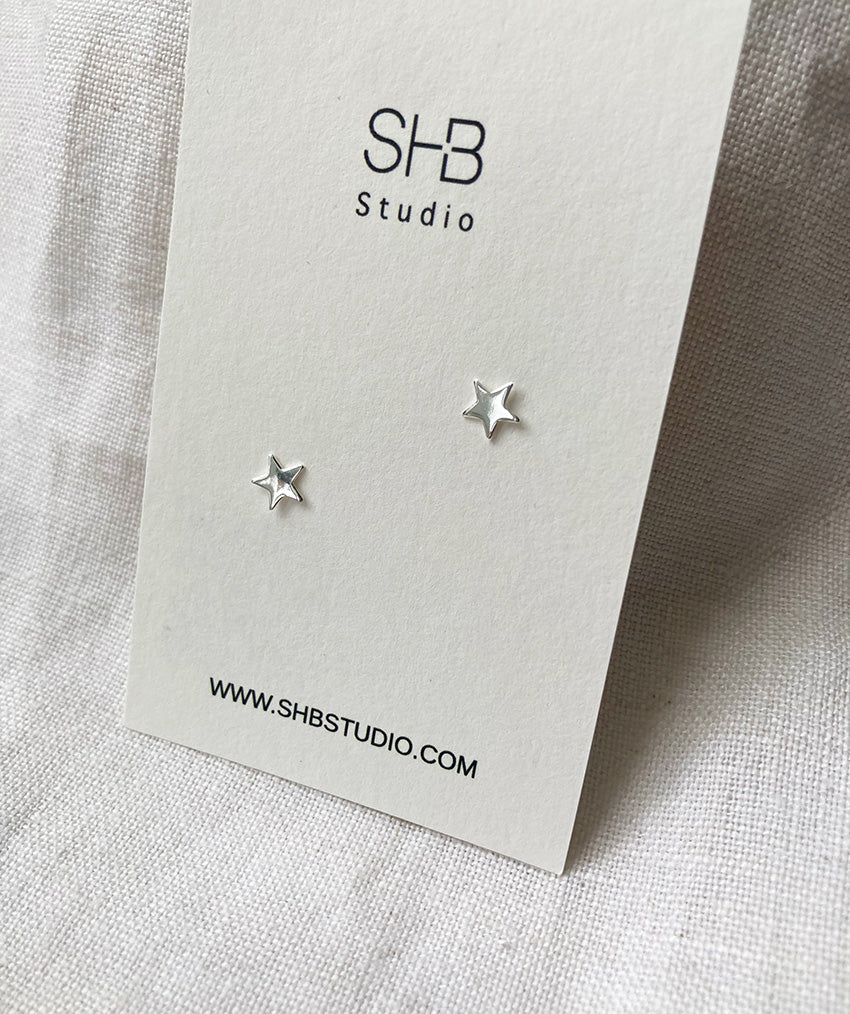 Star Studs- 925 Sterling Silver -