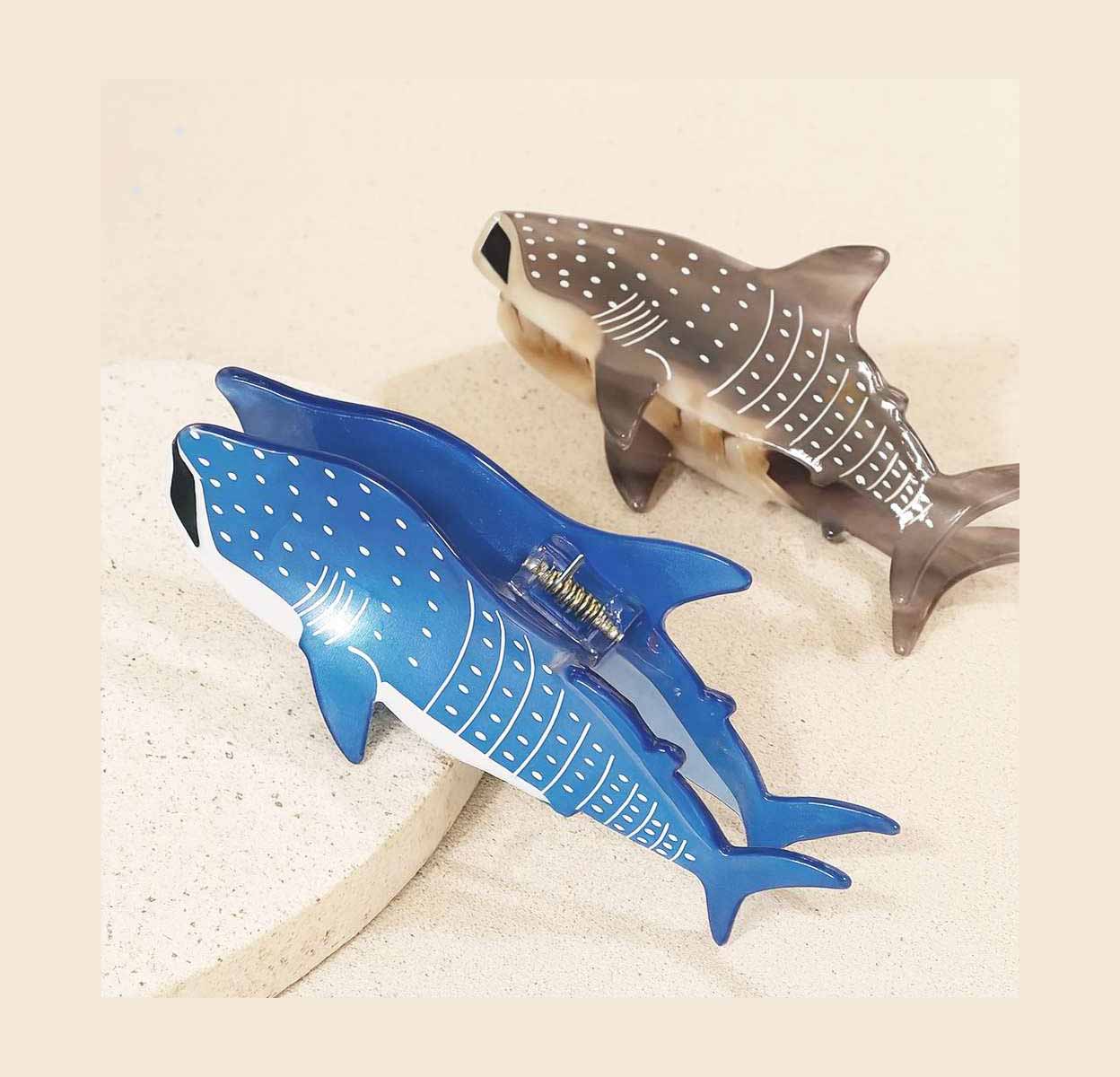 Whale Shark Hair Clips - Acrylic Hair Accessories | SHB Studio