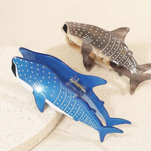 Whale Shark Hair Clips - Acrylic Hair Accessories | SHB Studio