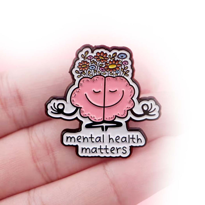Pin with a brain design and &