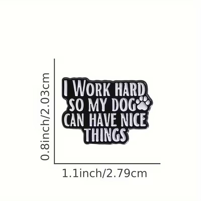 pin badge with text &