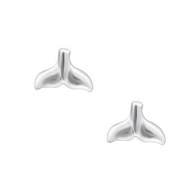 Whale tail Studs- 925 Sterling Silver - ESS05