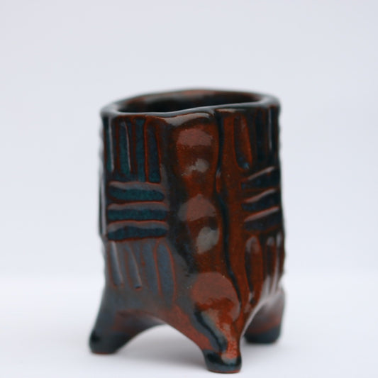 Blue Terracotta Pot