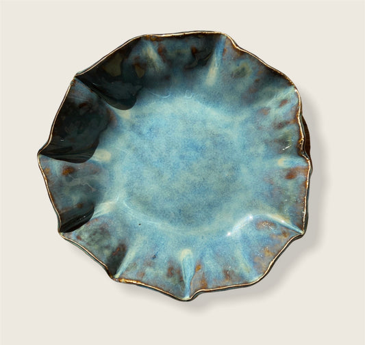 Blue Porcelain Handmade Ceramic Bowl