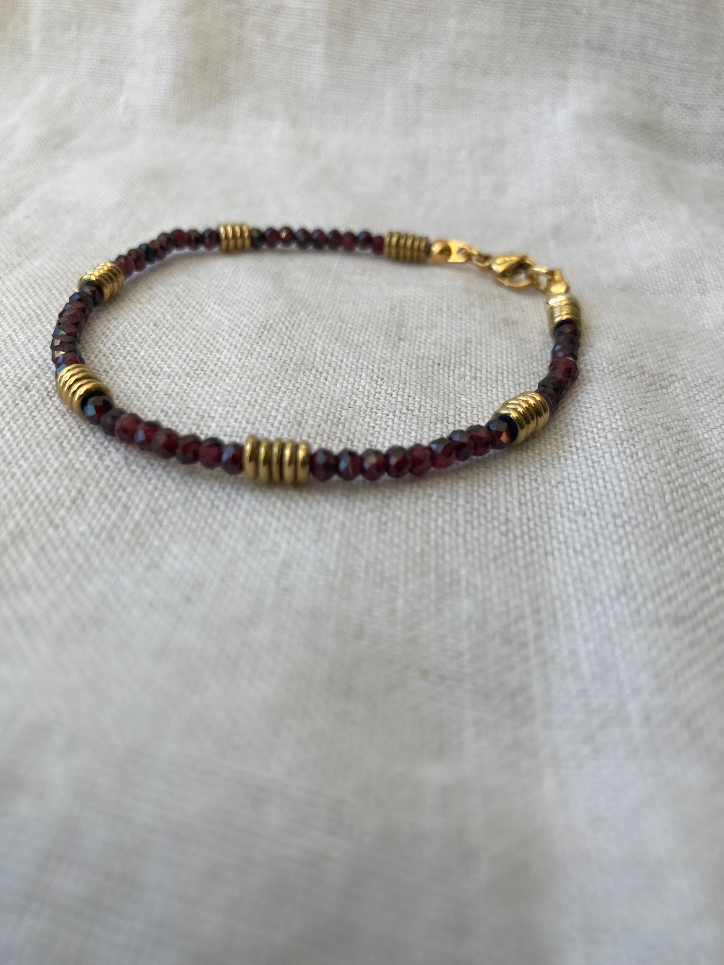 Handmade Bracelet - Dark Red Bead