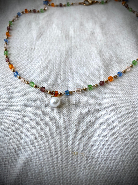 Colourfull Bohemian Necklace- KC Gold