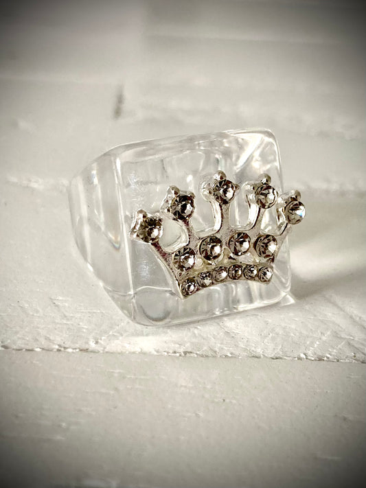 Acrylic Crown Ring