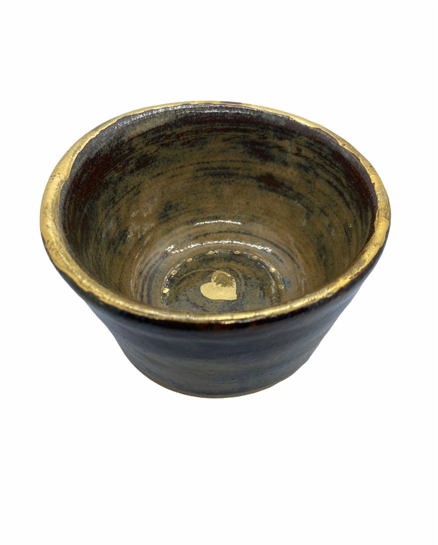 Small Rustic gold lustre Bowl