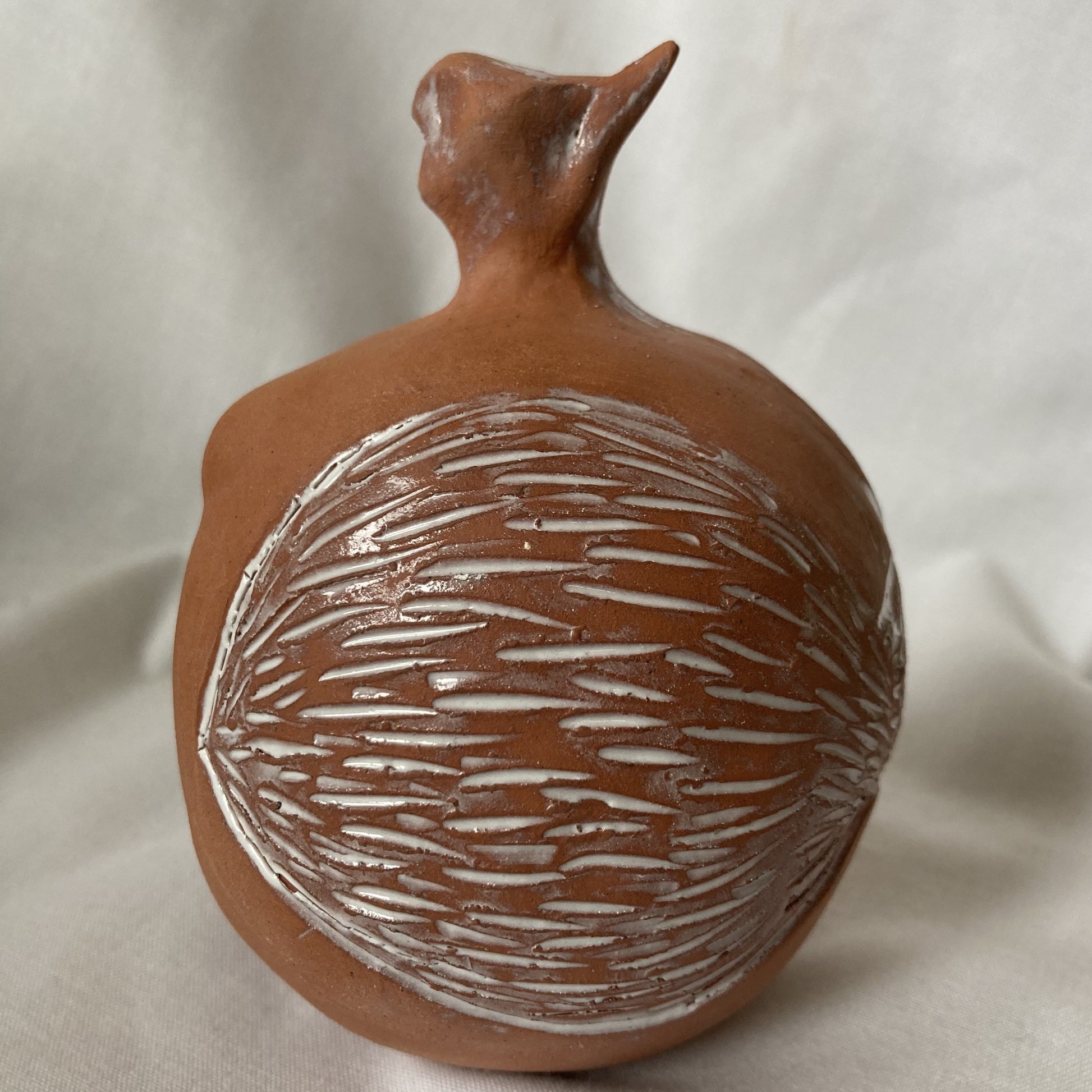 Terracotta clay contemporary ceramic